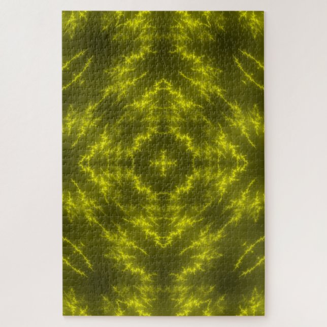 Glowing Neon Electric Thunder Bolts Jigsaw Puzzle (Vertical)