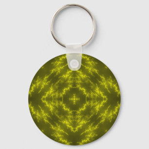 Glowing Neon Electric Thunder Bolts Key Ring
