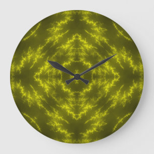 Glowing Neon Electric Thunder Bolts Large Clock