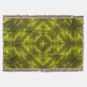 Glowing Neon Electric Thunder Bolts Throw Blanket