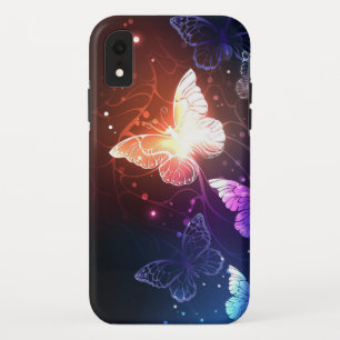 Glowing Night Butterflies iPhone XR Case