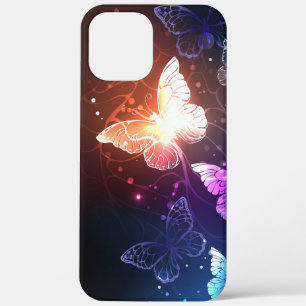 Glowing Night Butterflies iPhone 12 Pro Max Case