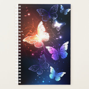 Glowing Night Butterflies Planner