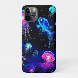 Glowing Ocean Depths Art iPhone 11 Pro Case