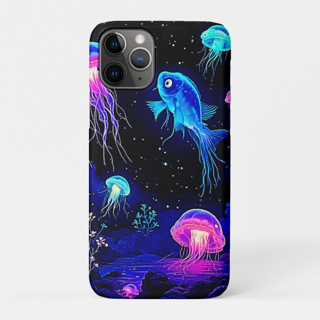 Glowing Ocean Depths Art Case-Mate iPhone Case (Back)