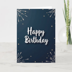 Glowing Orbs Birthday Card