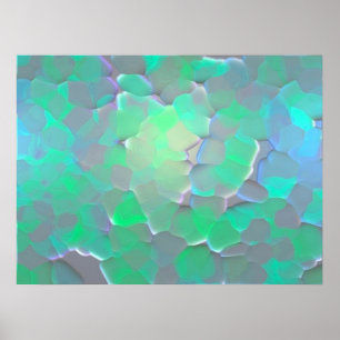 Glowing Pattern Poster