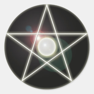 Glowing Pentagram 2 Sticker