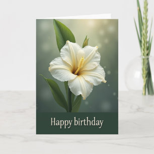 Glowing Petal Birthday Card