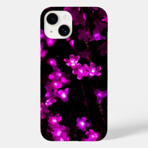 Glowing Pink Flower Lights Case-Mate iPhone 14 Case