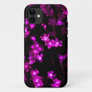 Glowing Pink Flower Lights iPhone 11 Case