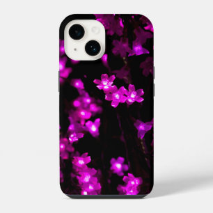 Glowing Pink Flower Lights iPhone 14 Case