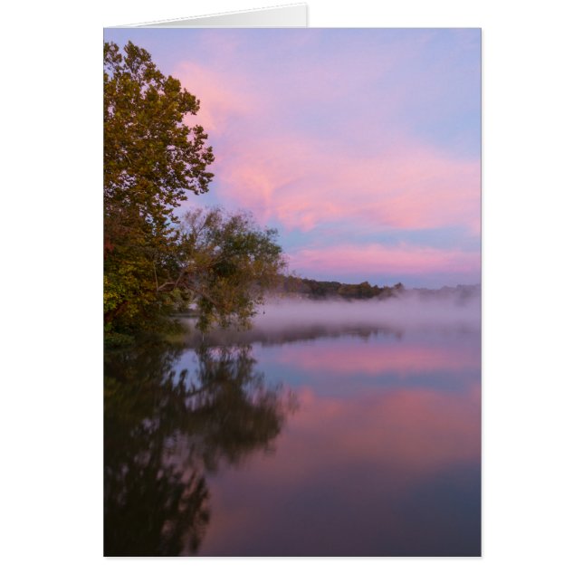 Glowing Pink Morning Card (Front)