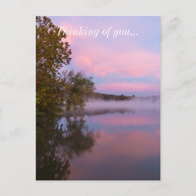 Glowing Pink Morning Postcard (Front)