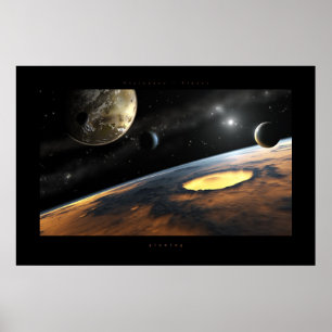 glowing poster