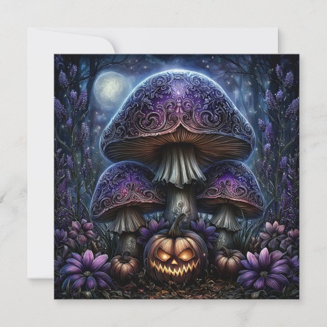 Glowing pumpkin card (Front)