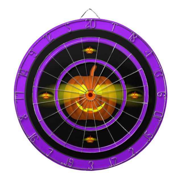 Glowing Pumpkin - Dartboard (Front)