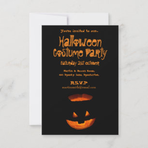 Glowing Pumpkin Invitation