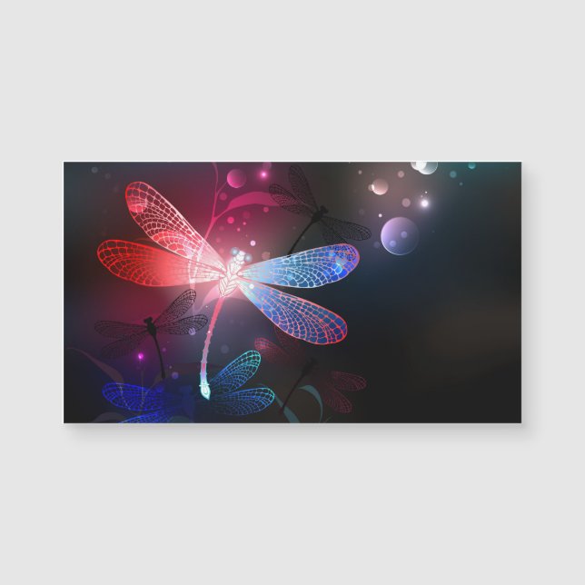 Glowing red dragonfly (Front)