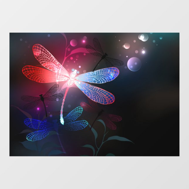 Glowing red dragonfly (Sheet)
