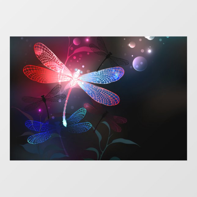 Glowing red dragonfly (Sheet)
