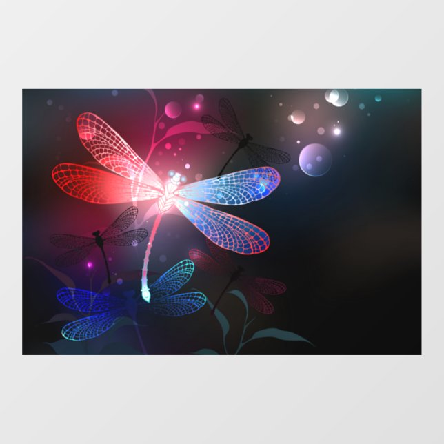Glowing red dragonfly (Sheet)