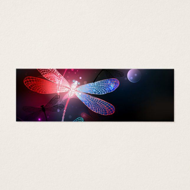 Glowing red dragonfly (Front)
