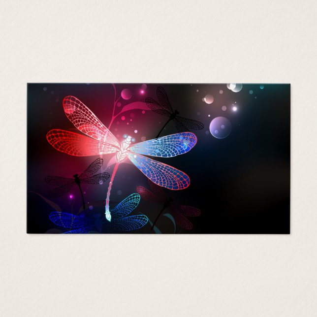 Glowing red dragonfly (Front)