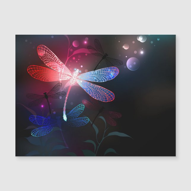 Glowing red dragonfly (Front)