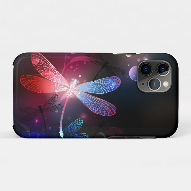 Glowing red dragonfly Case-Mate iPhone case (Back (Horizontal))