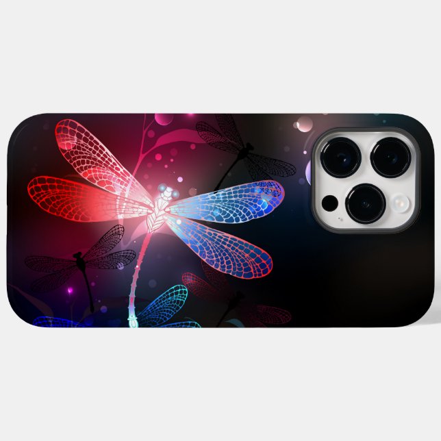 Glowing red dragonfly Case-Mate iPhone case (Back (Horizontal))