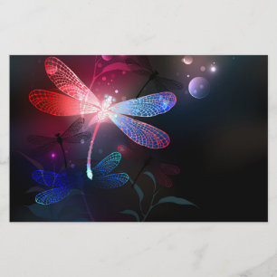 Glowing red dragonfly flyer