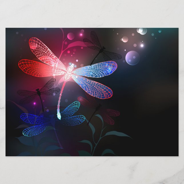 Glowing red dragonfly program (Front)