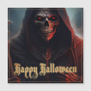 Glowing Red Eyes Reaper Halloween Art