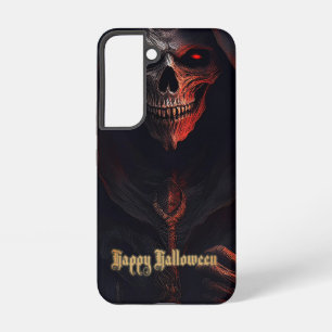 Glowing Red Eyes Reaper Halloween Art Samsung Galaxy Case