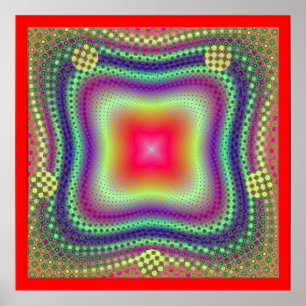 Glowing Red Poster