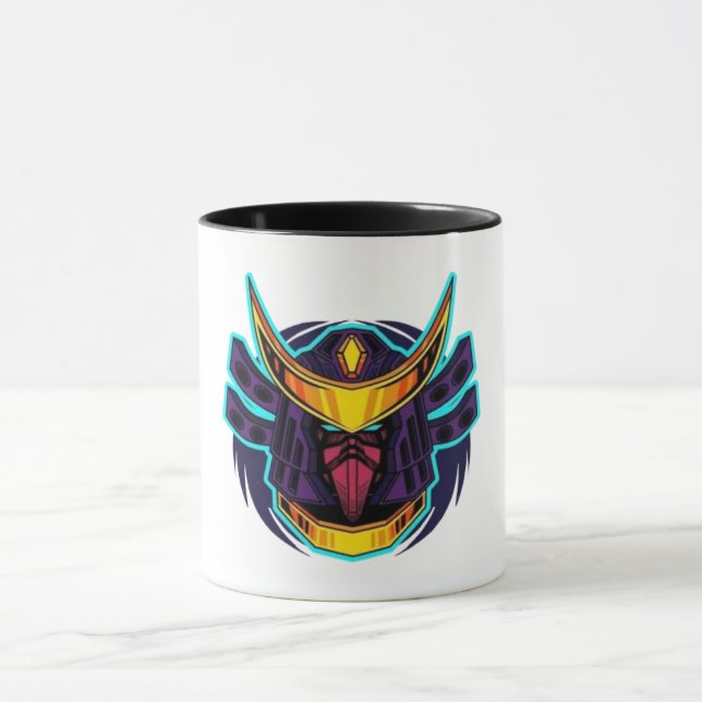 Glowing Samurai Warrior Mug (Center)