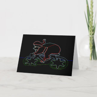 Glowing Santa’s Pushy Holiday Card