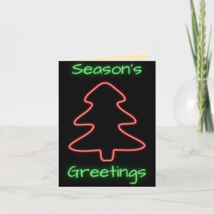 Glowing Season's Greetings Holiday Card