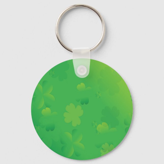 Glowing Shamrocks Key Ring (Front)