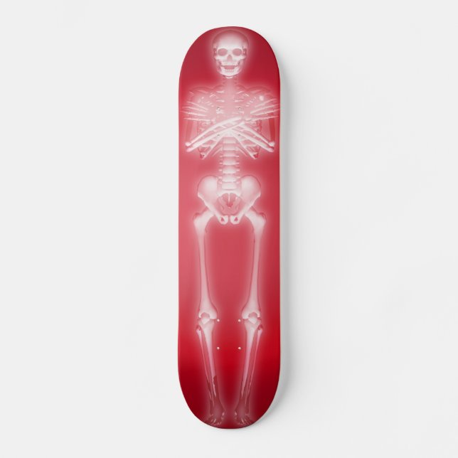 Glowing Skeleton: Custom Skateboard (Front)