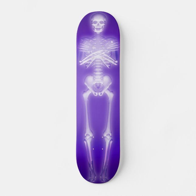 Glowing Skeleton: Custom Skateboard (Front)