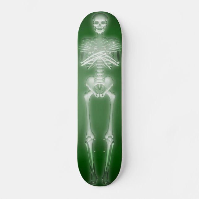 Glowing Skeleton: Custom Skateboard (Front)
