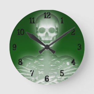 Glowing Skeleton: Wall Clock