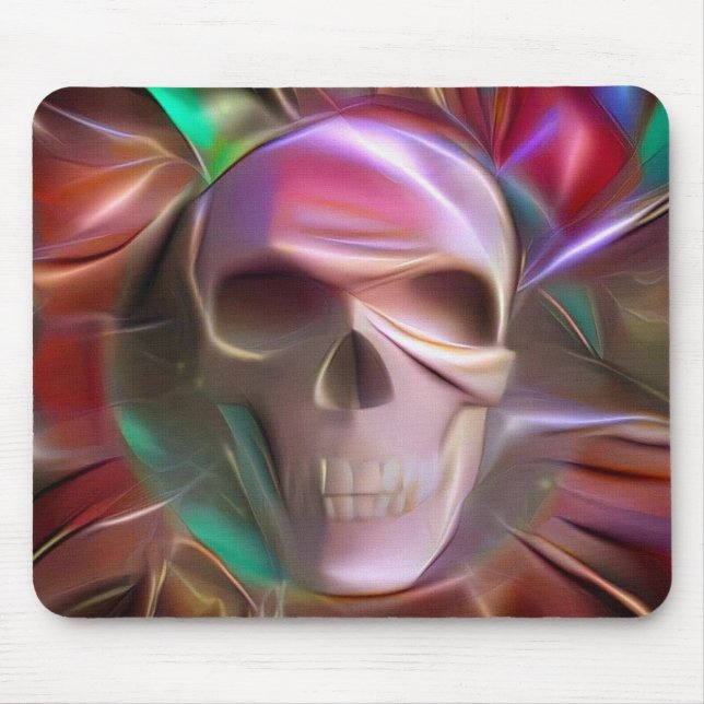 Glowing skull mouse pad (Front)