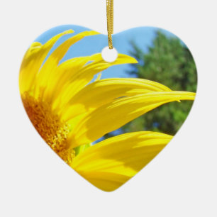 Glowing Summer Sunflower Petals ornaments