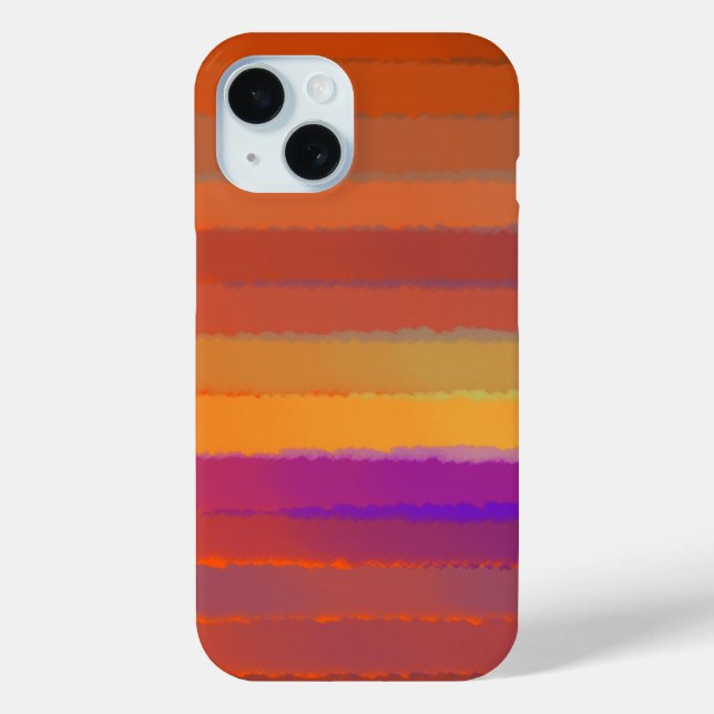 Glowing Sunrise Salty Watercolor Pop Of Colour Art Case-Mate iPhone Case (Back)