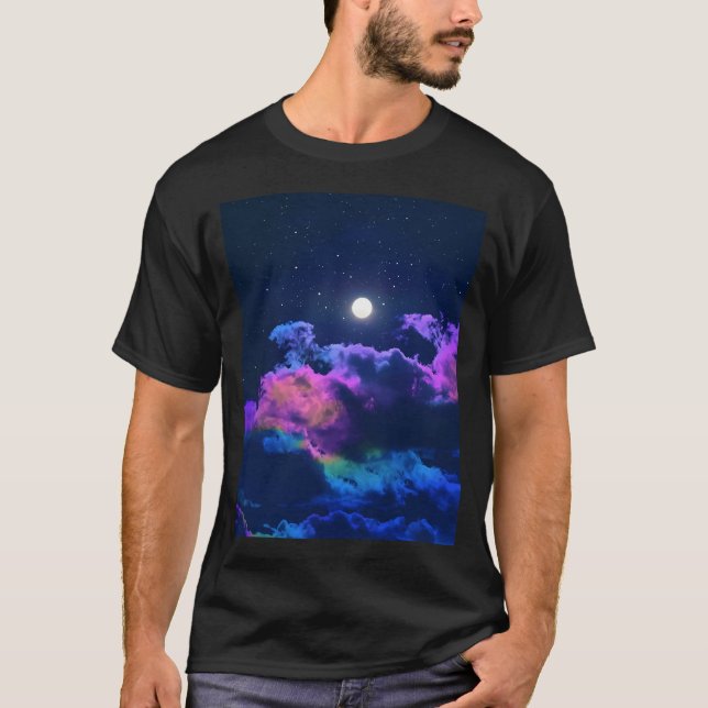 Glowing Think Chicago Abstract Beings T-Shirt (Front)