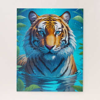 Glowing Tiger Profile Pic Tiger Art Photo Puzzles