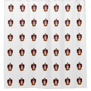 Glowing Transmit Vacuum Tube Shower Curtain